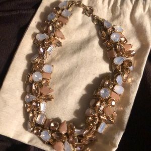 J. Crew Pink Crystal Necklace